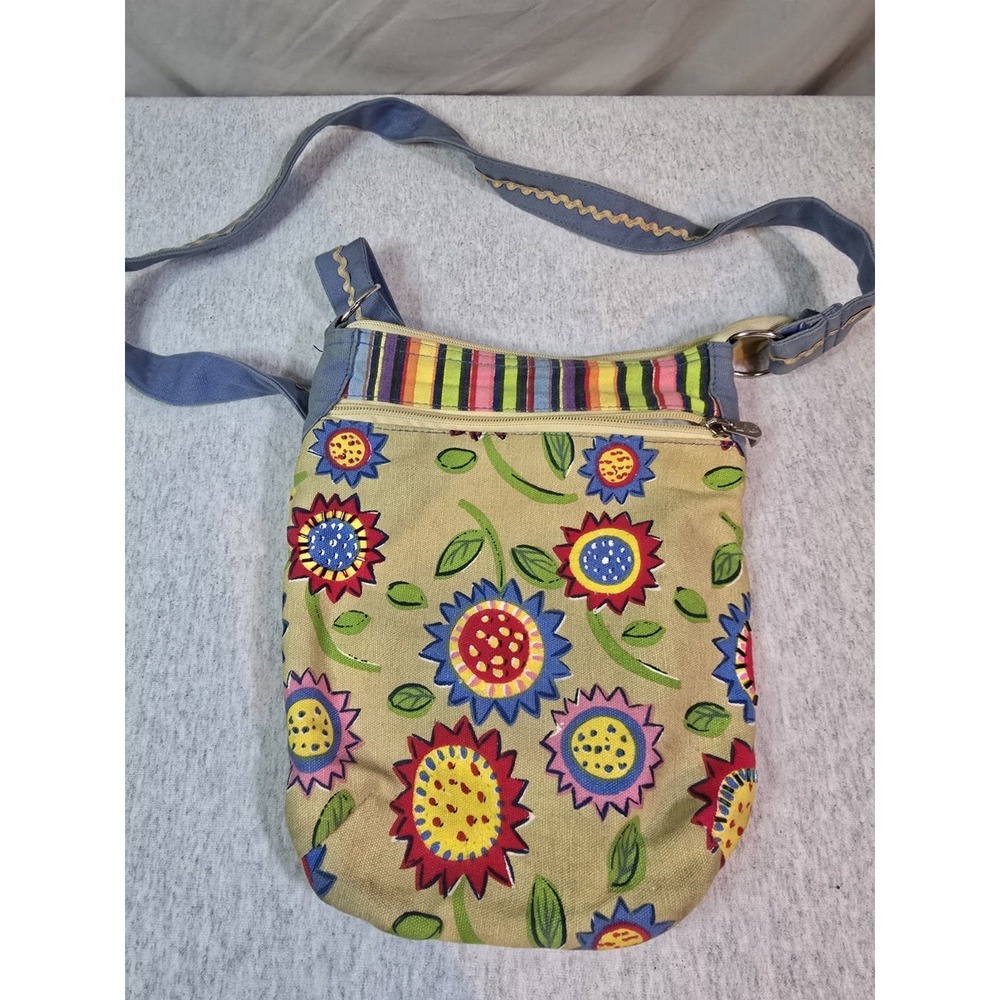 Anne Ormsby Women's Flower Purse Bag Tote Worh Shoulder Strap Floral Design